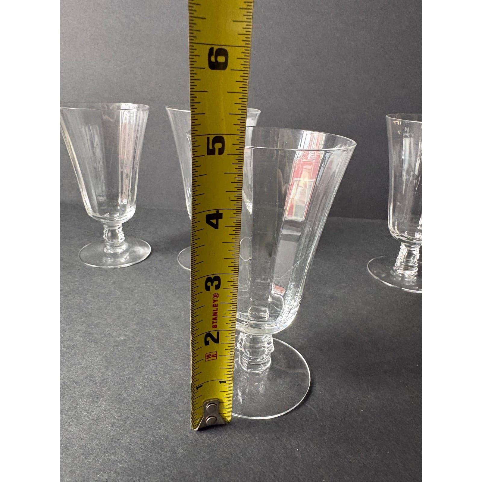 Set of 4 Vintage Silver Flutes By Fostoria Iced Tea Glasses - Thumbnail 6