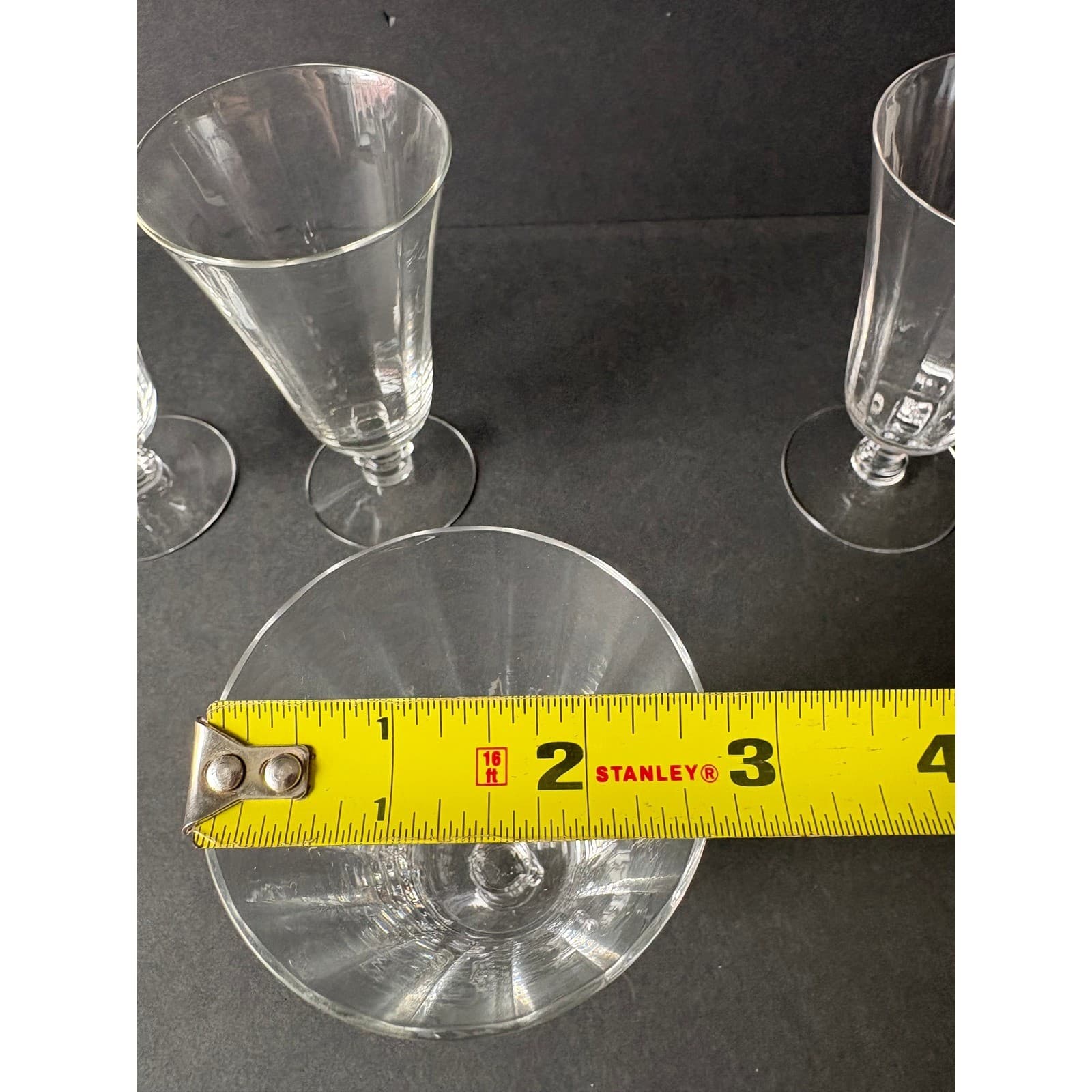 Set of 4 Vintage Silver Flutes By Fostoria Iced Tea Glasses - Thumbnail 7