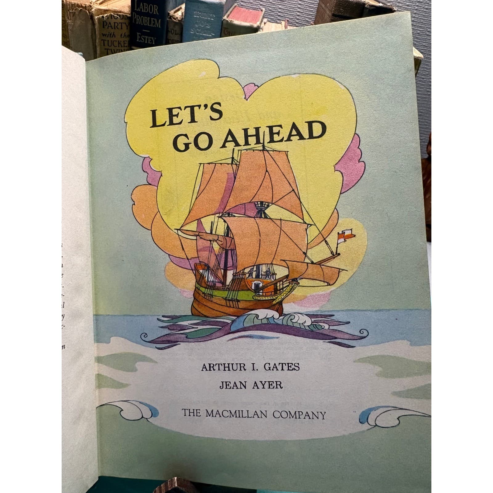 1952 Vintage Lets Go Ahead Childrens Reader Arthur I Gates Jean Ayer Macmillan - Thumbnail 8