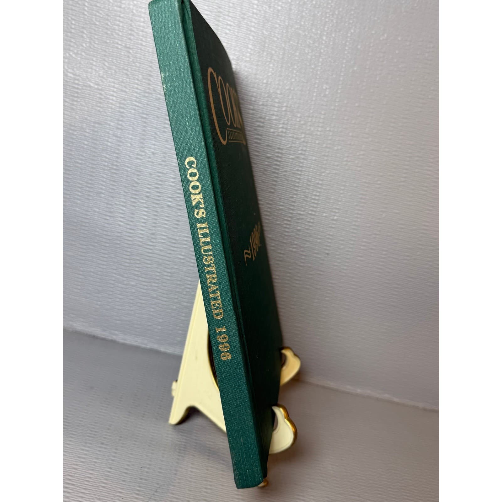 Vintage Cooks Illustrated 1996 Annual Bound Anthology Hardcover Green Gold Gilt - Thumbnail 2