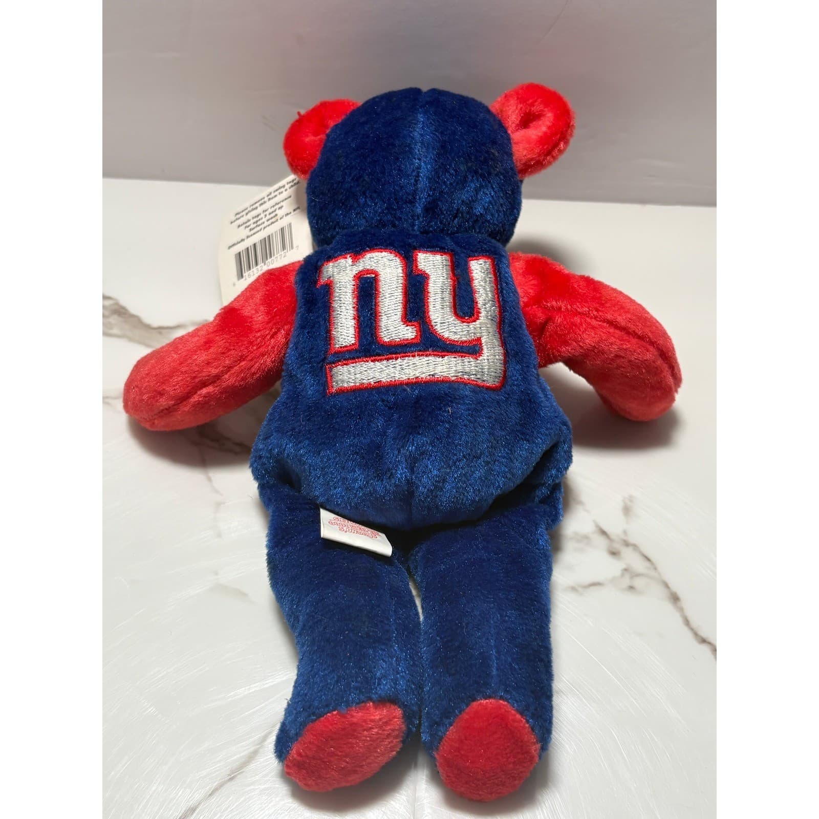 New York Giants Salvino's NFL Team 2000 Bammers Plush Bear Blue Red Vintage Toy - Thumbnail 11
