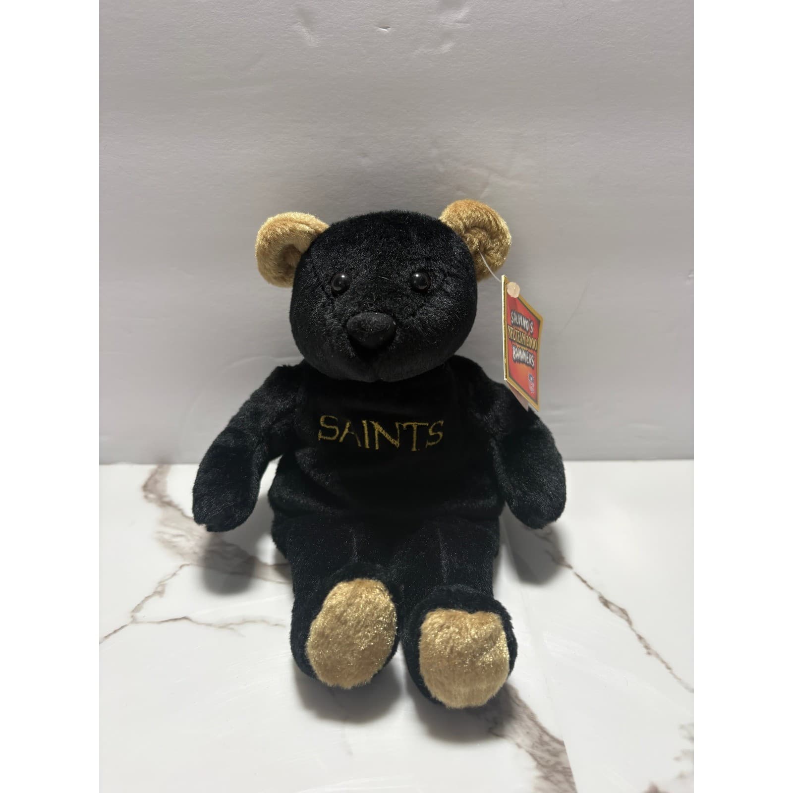 Salvino's Bammers New Orleans Saints NFL Team 2000 Plush Bear Black Gold - Thumbnail 13