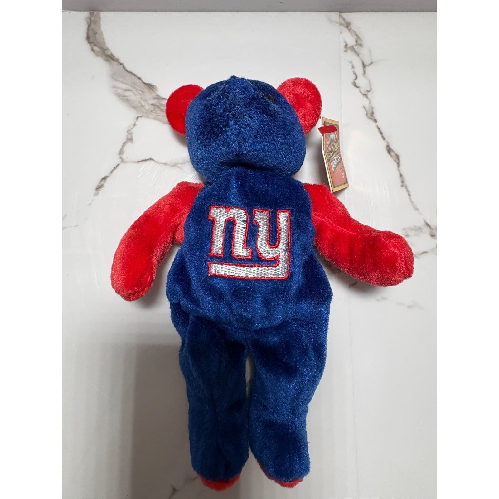 New York Giants Salvino's NFL Team 2000 Bammers Plush Bear Blue Red Vintage Toy - Thumbnail 12
