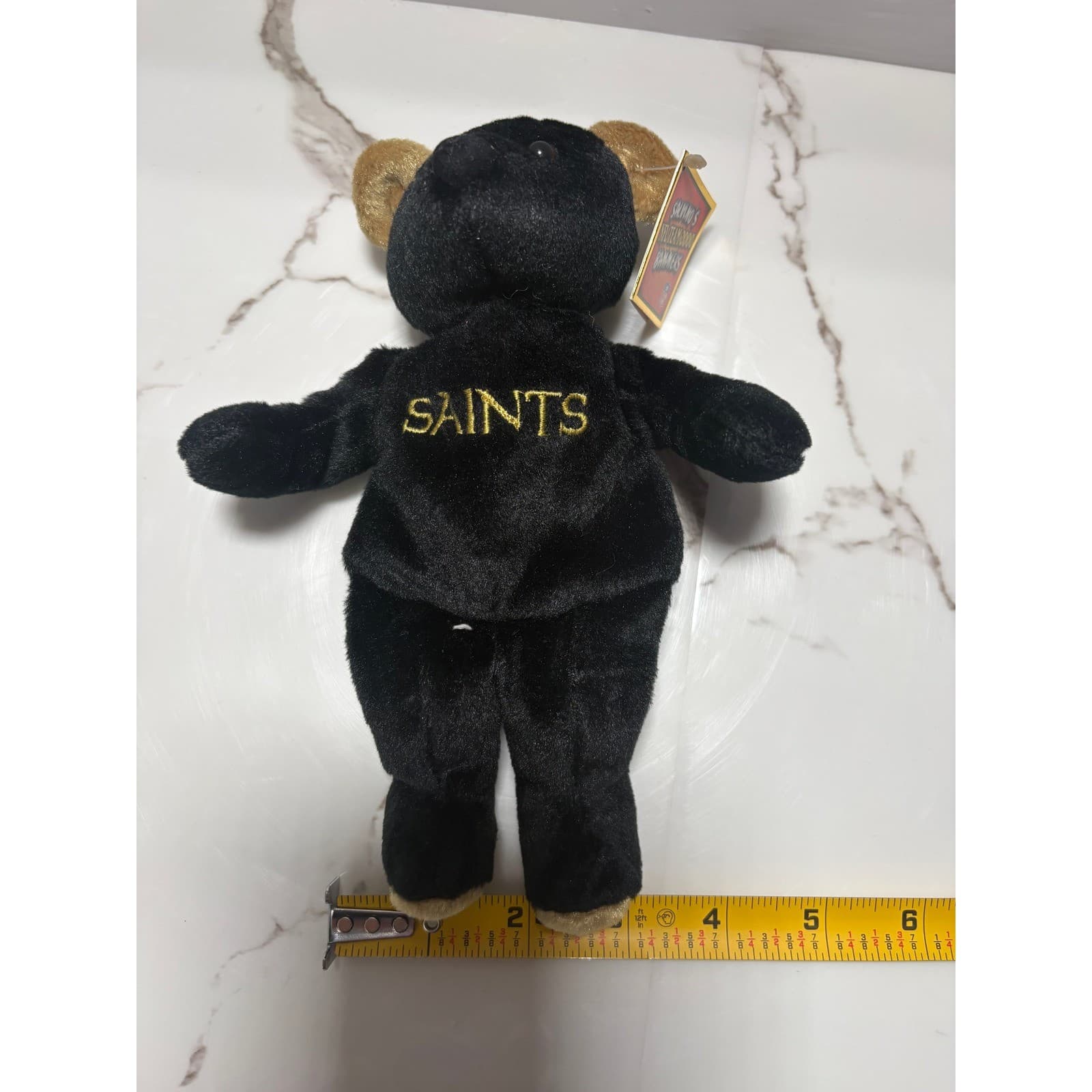 Salvino's Bammers New Orleans Saints NFL Team 2000 Plush Bear Black Gold - Thumbnail 12