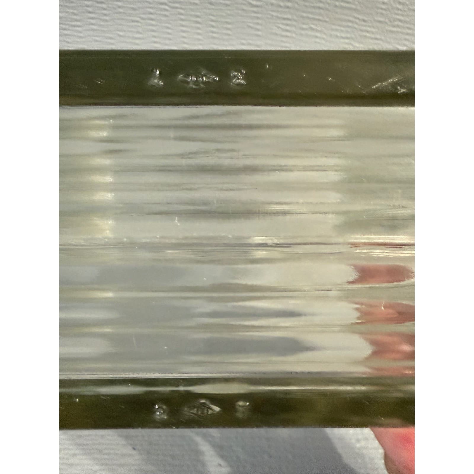 Vintage Clear Wavy Pattern Architectural Glass Block Brick 8x8x4 DIY Decor - Thumbnail 11