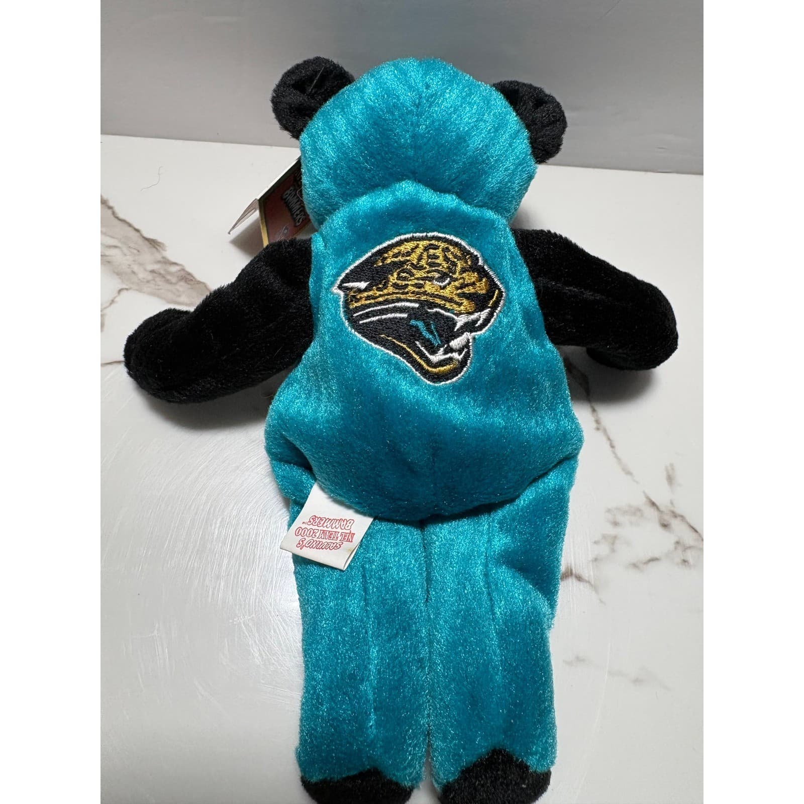 NFL Team 2000 Bammers Jacksonville Jaguars Plush Bear Teal Black Vintage - Thumbnail 7