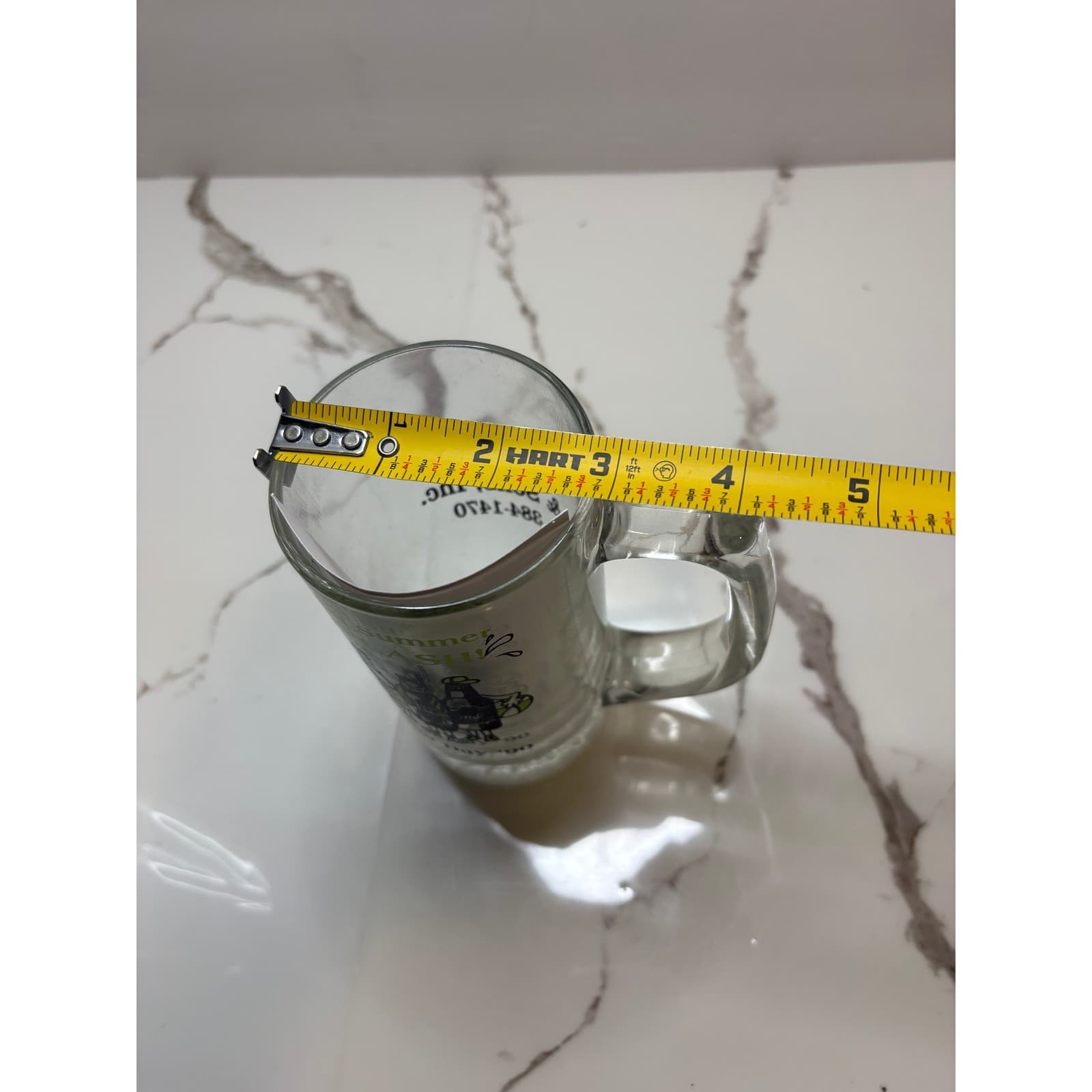 Vintage 1990 Miller Beer Last Summer Splash Labor Day Glass Mug Matt Lamb & Sons - Thumbnail 5