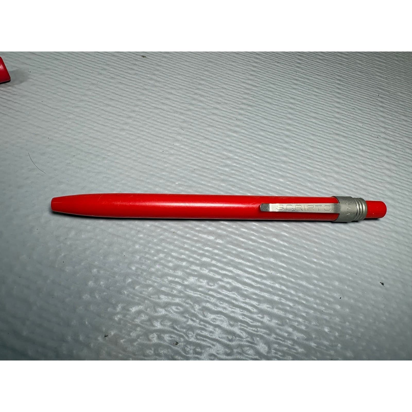 Vintage Scripto Red Mechanical Crayon Marker Pencil with G920 Lead Refills USA - Thumbnail 6