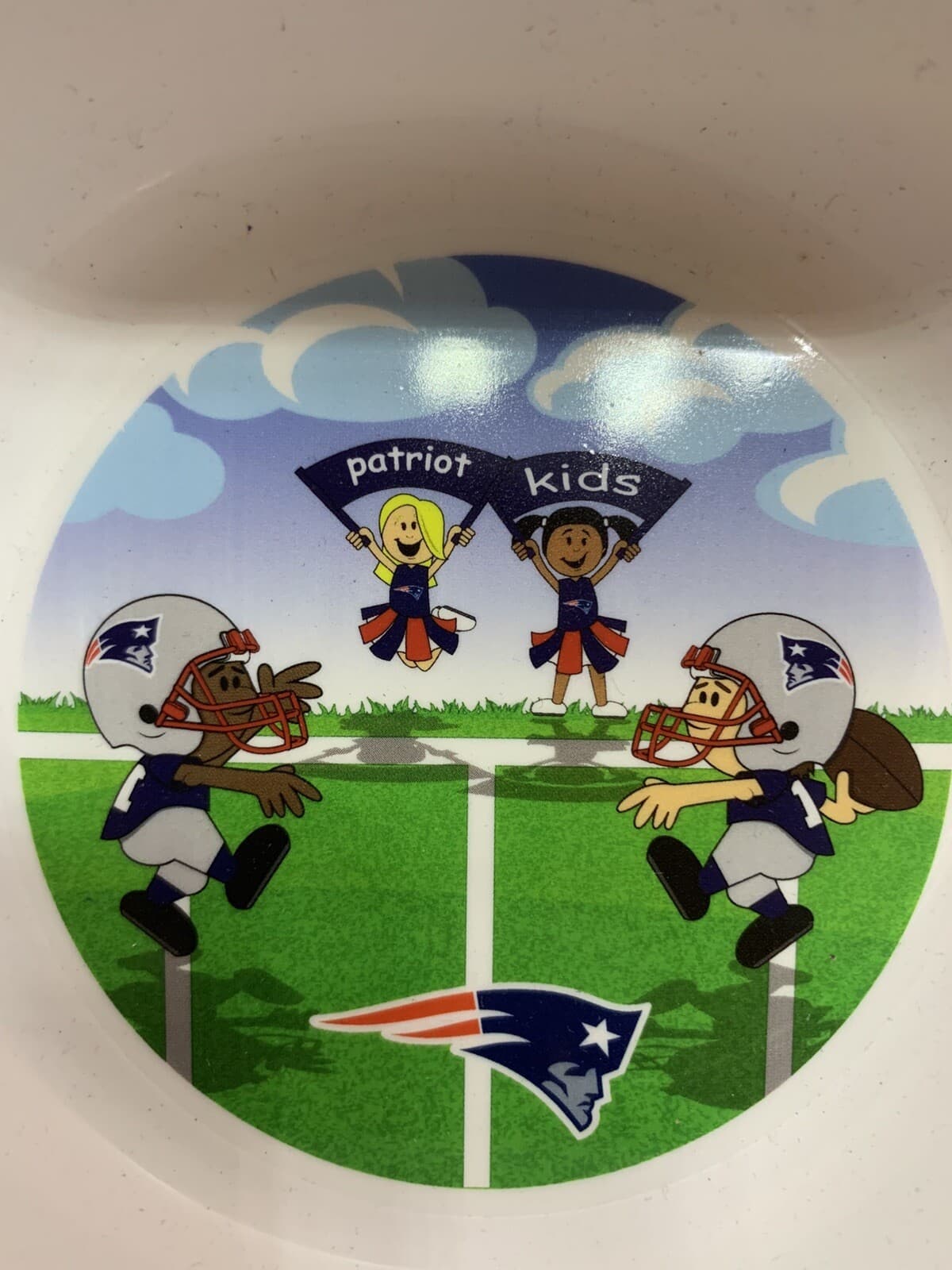 NFL New England Patriots Child's Plate And Bowl Set NFL kids - Thumbnail 4
