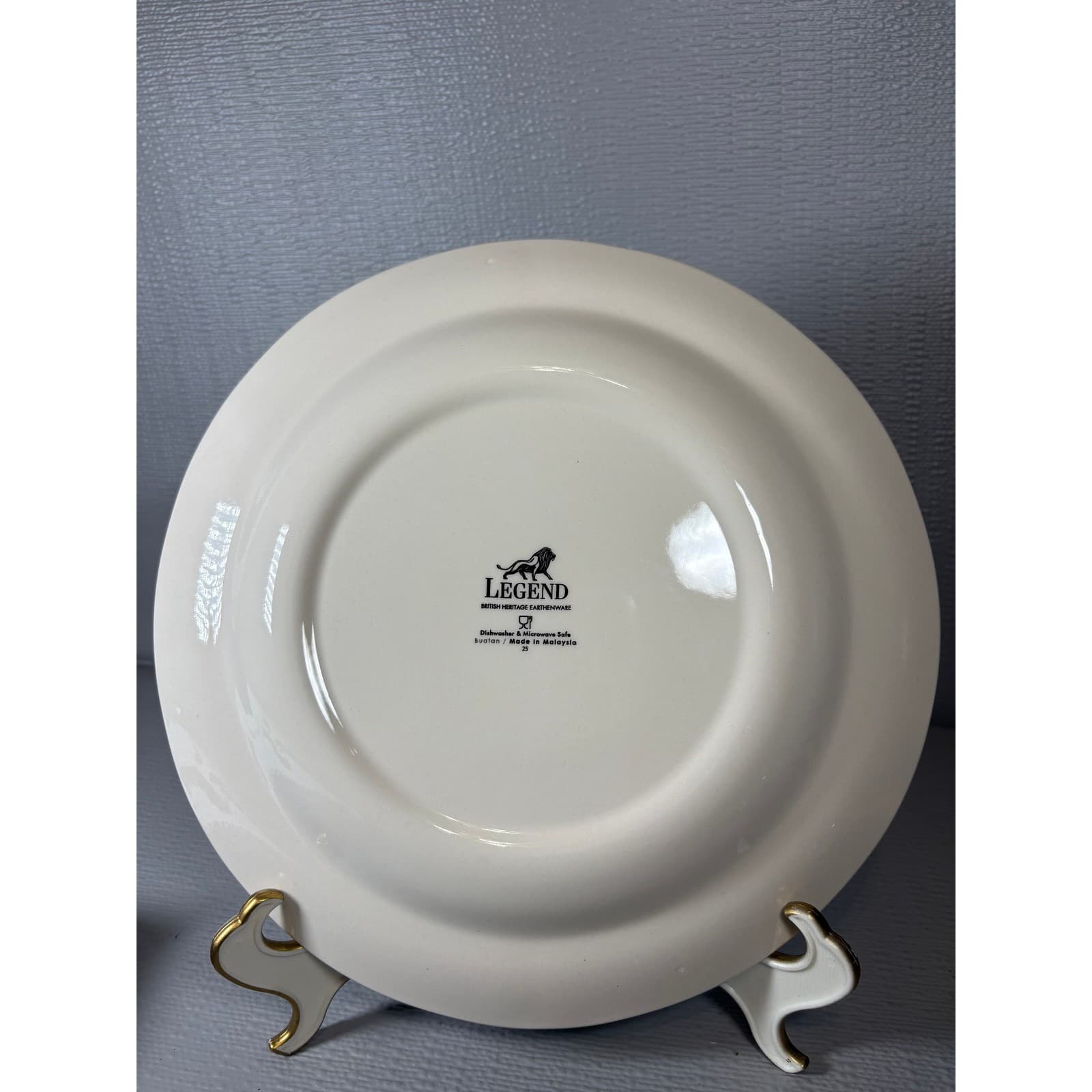 Set of 4 Legend British Heritage Earthenware Blue Willow Dinner Plates 10.5in - Thumbnail 2