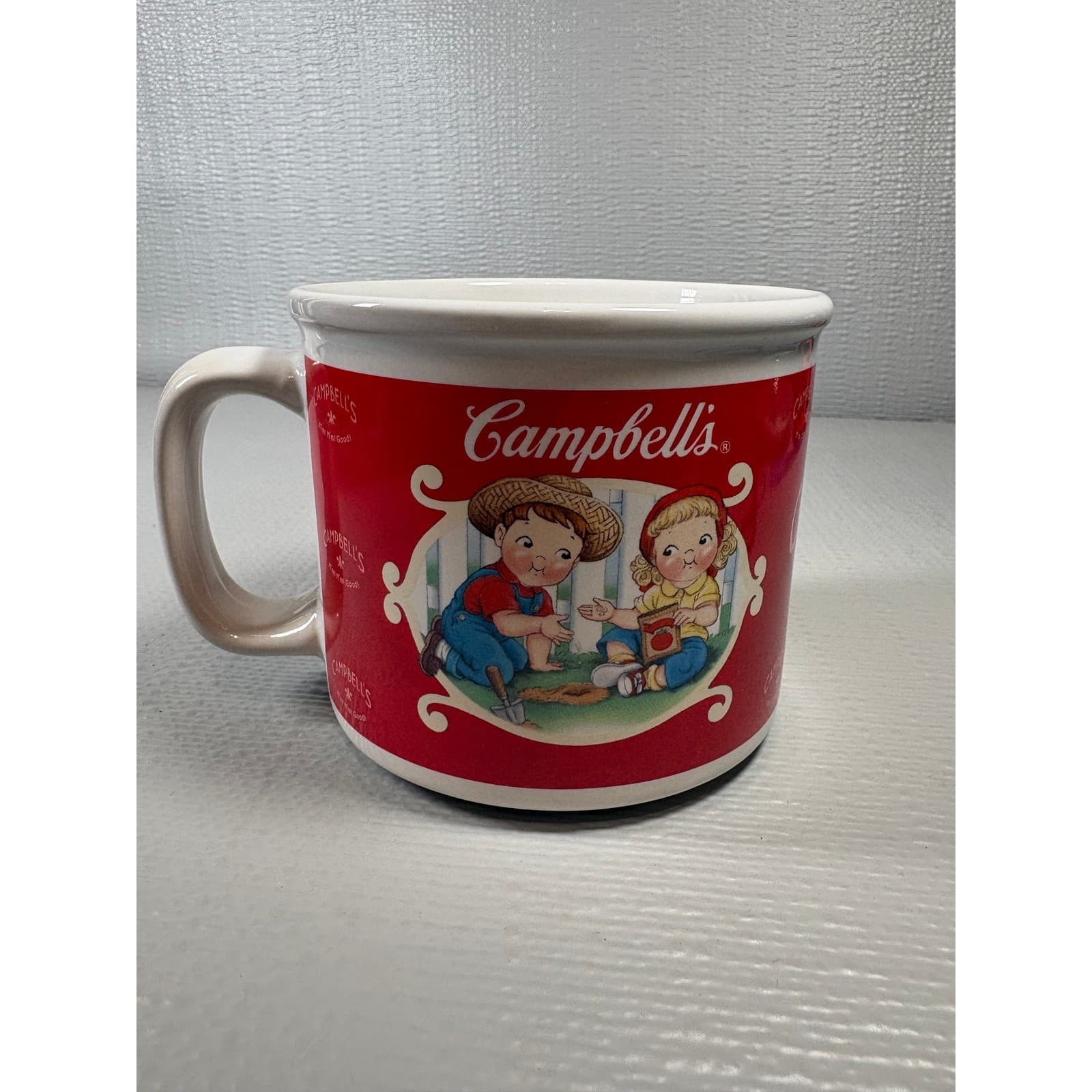 Campbells Soup Mug Houston Harvest 2002 Campbells Kids Red Ceramic Item 31881 - Thumbnail 3