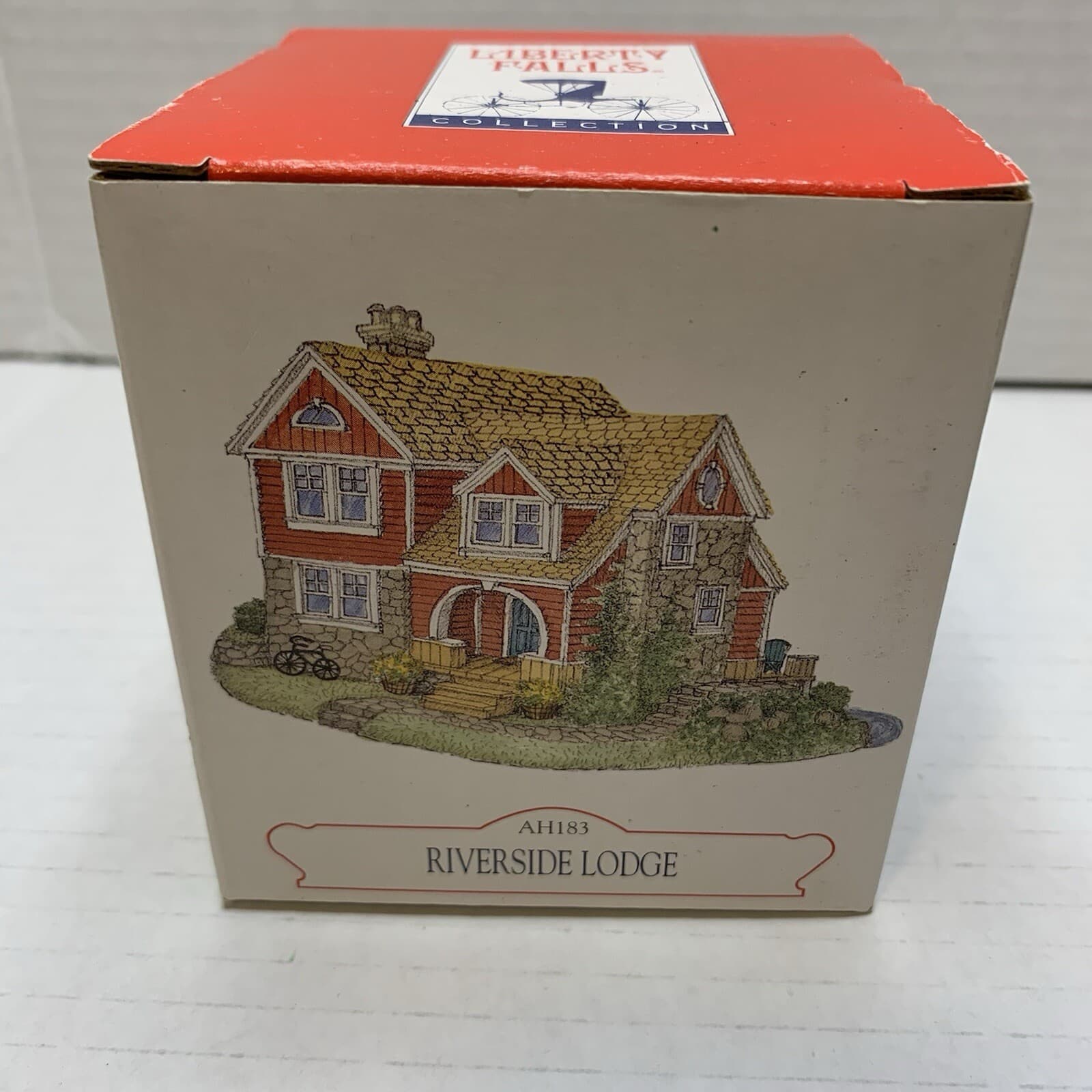VTG Liberty Falls “Riverside Lodge” The Americana Collection 1999 AH183 Vintage - Thumbnail 6