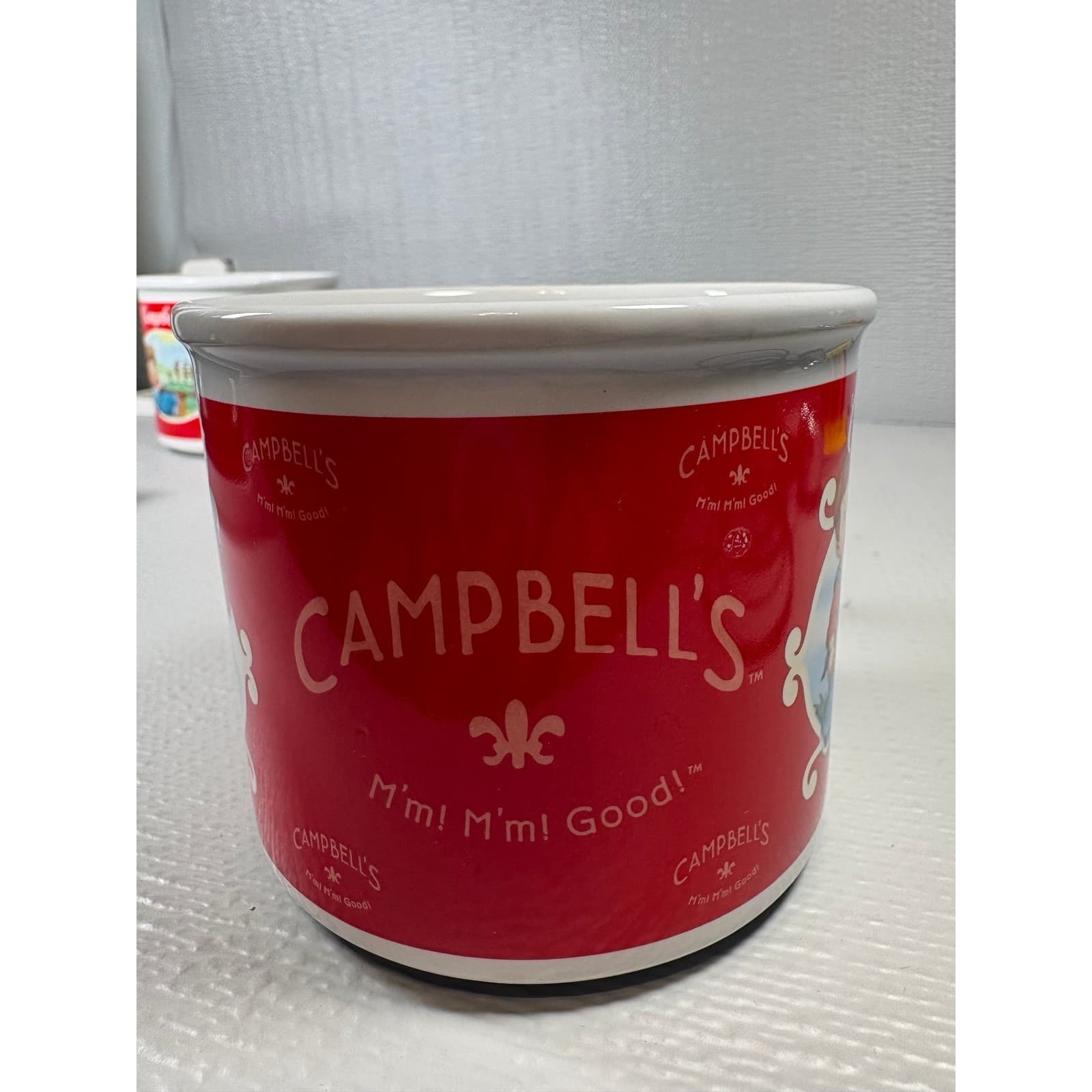 Campbells Soup Mug Houston Harvest 2002 Campbell Kids Red Ceramic 31981 - Thumbnail 2