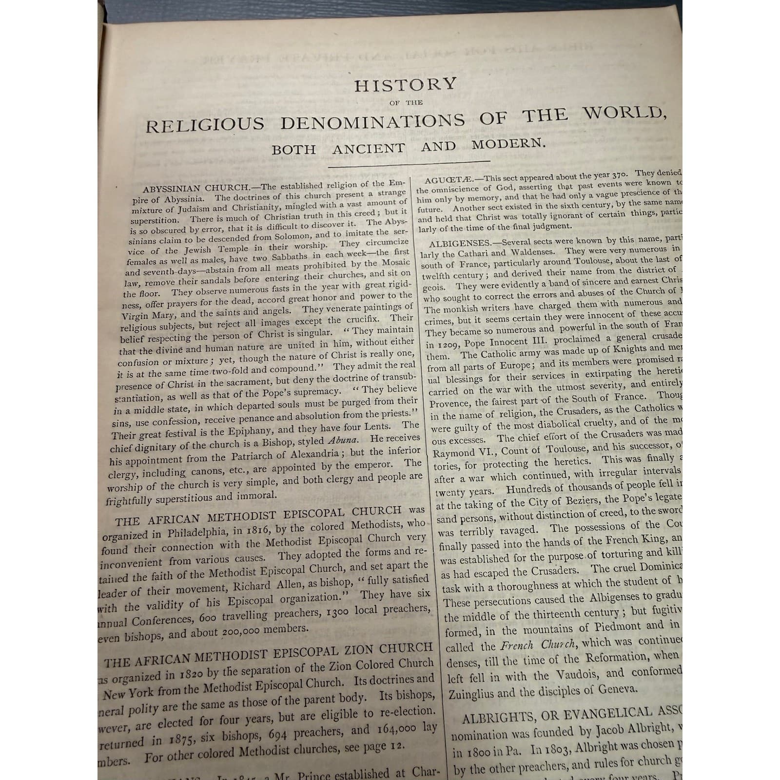 Antique 1873 Holy Bible National Publishing Co Leather Gilt Embossed - Thumbnail 9