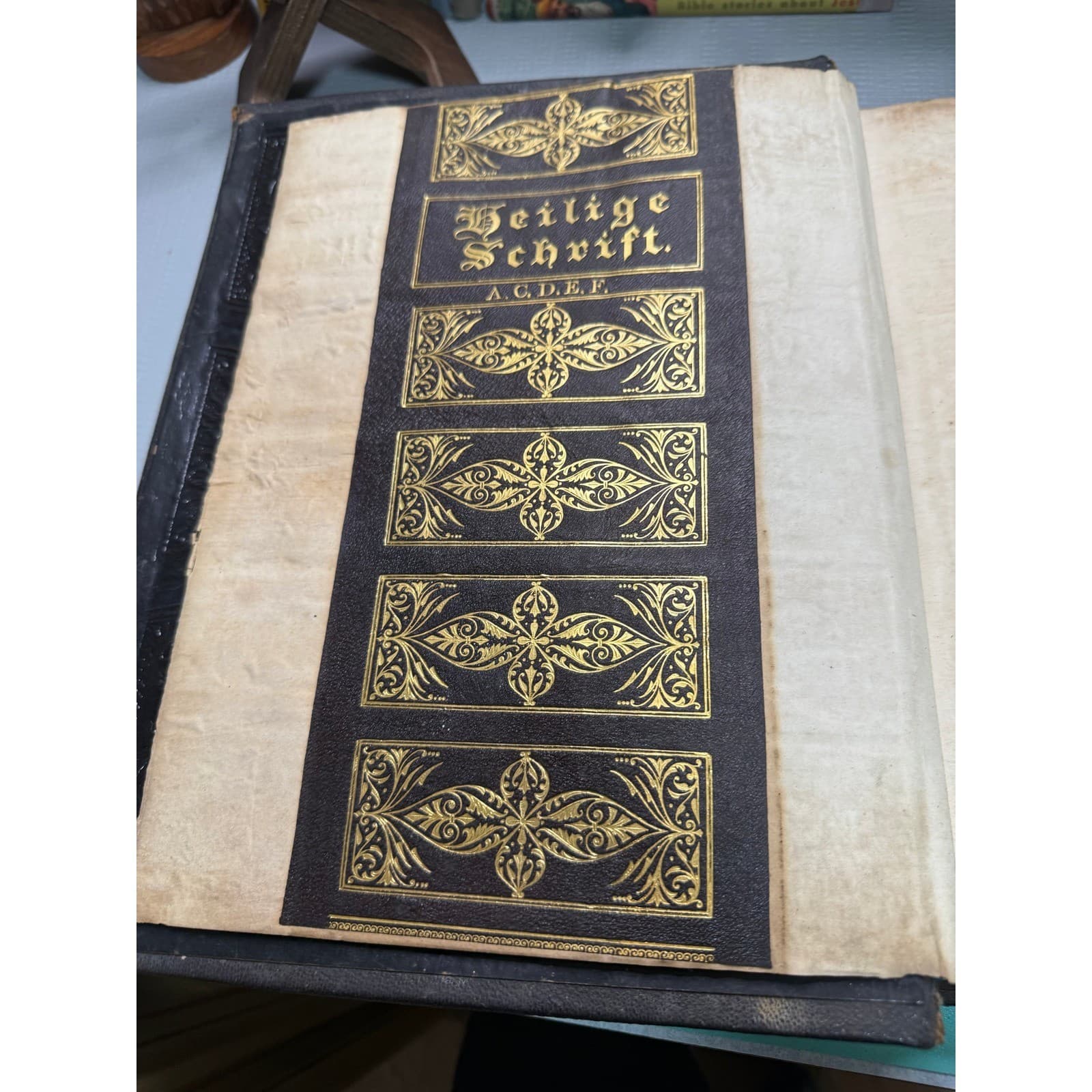 1876 Antique AJ Holman Combination Bible Prospectus Book Salesman Sample Leather - Thumbnail 8