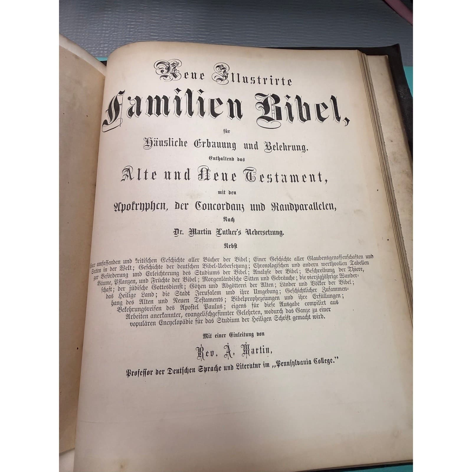 1876 Antique AJ Holman Combination Bible Prospectus Book Salesman Sample Leather - Thumbnail 22