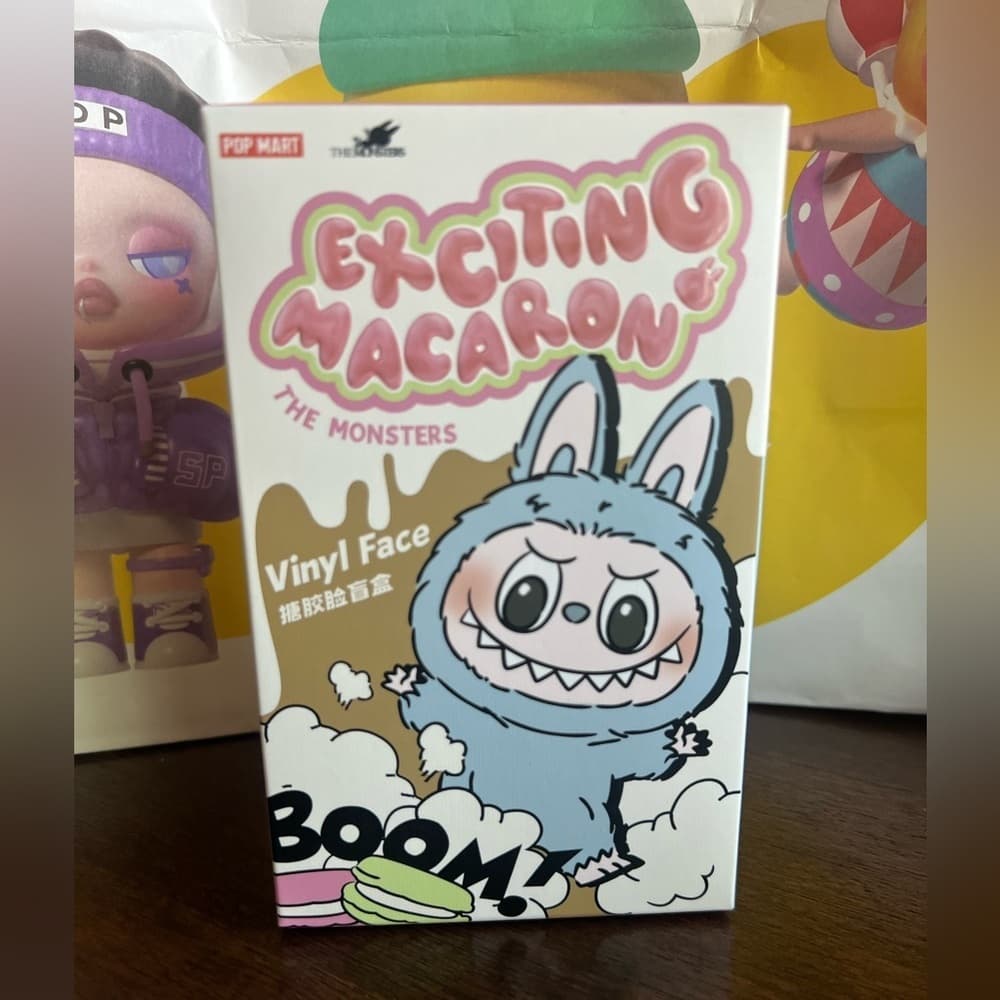Labubu Exciting Macaron SESAME BEAN Standing V1 NEW CONFIRMED UNOPENED BOX - Thumbnail 6