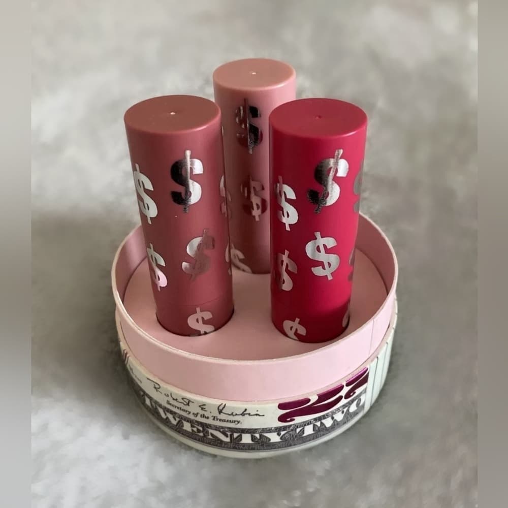 NEW KYLIE LIPSTICK MONEY LINE Set Colors Money Mindset Hustle Honey Mama Boss - Thumbnail 3