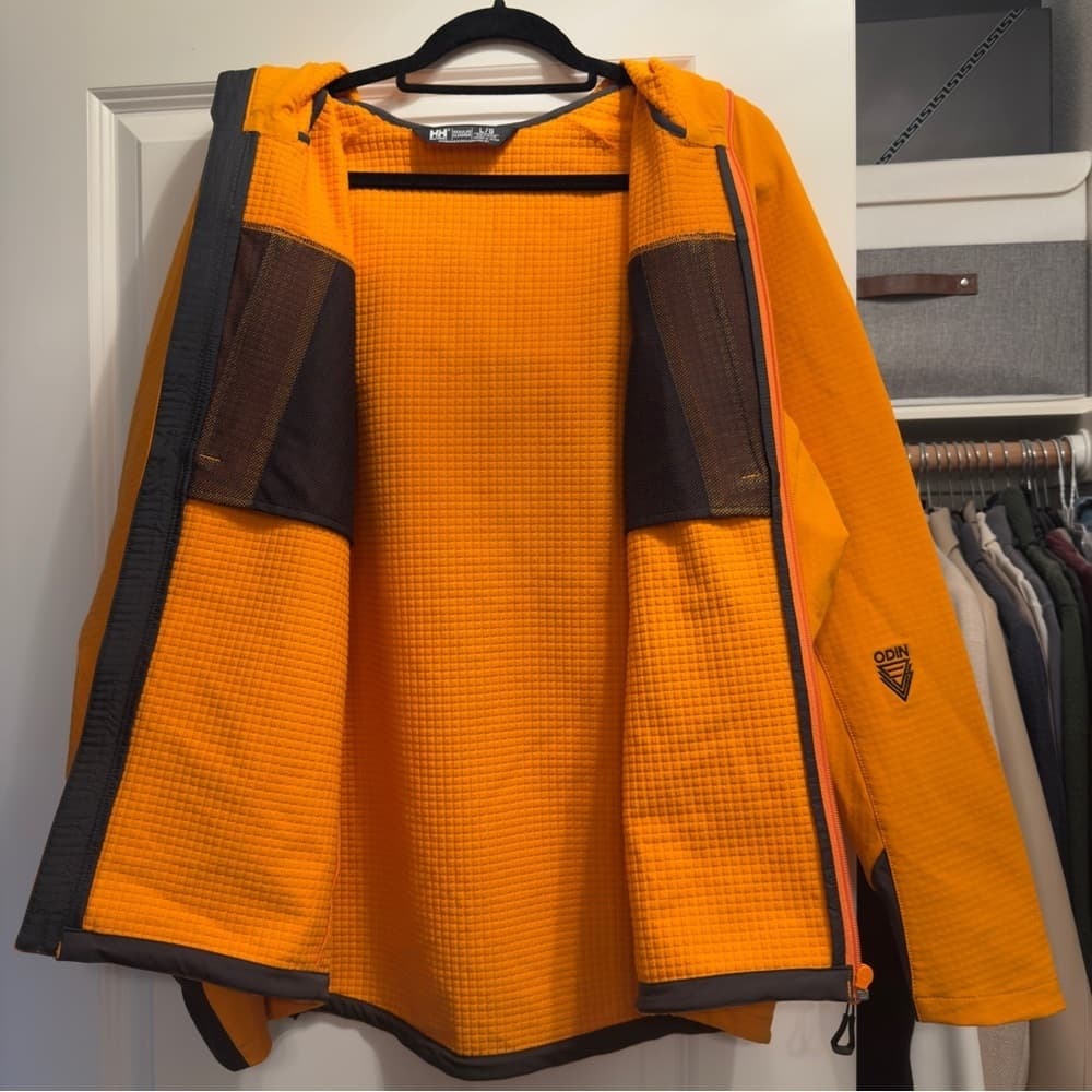 Helly Hansen HH ODIN Pro Shield Men’s Jacket Orange Black New Soft shell Large L - Thumbnail 5