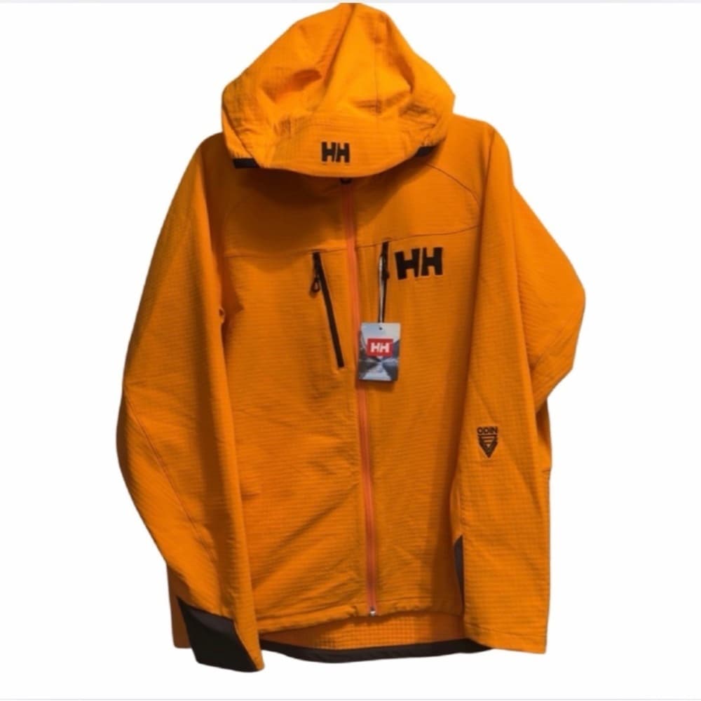 Helly Hansen HH ODIN Pro Shield Men’s Jacket Orange Black New Soft shell Large L - Thumbnail 2