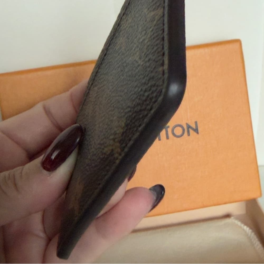 Louis Vuitton Logo Monogram Reverse Print Card Wallet Holder RFID CHIP Plus COA - Thumbnail 4