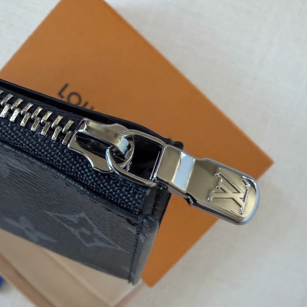 Louis Vuitton Monogram Eclipse Compact Coin Card Holder Wallet M82253 RFID CHIP - Thumbnail 11
