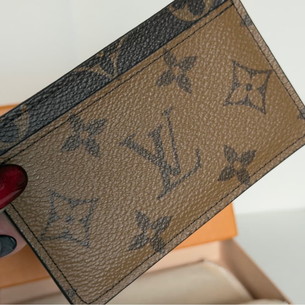 Louis Vuitton Logo Monogram Reverse Print Card Wallet Holder RFID CHIP Plus COA - Thumbnail 7