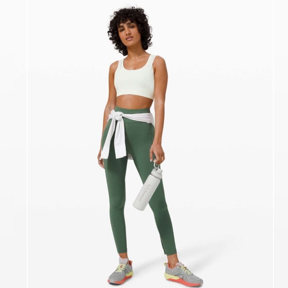 NEW Lululemon GEARED TO TRAIN Medium Support SPRINGTIME light green size 8 $58 - Thumbnail 4
