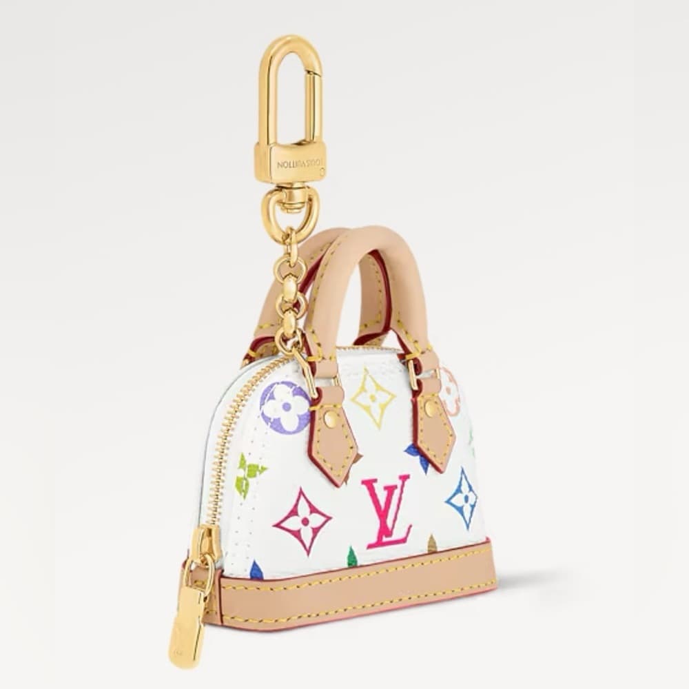 Louis Vuitton x TM Murakami 2025 Micro Mini Alma Multicolor Keychain Purse Charm - Thumbnail 11