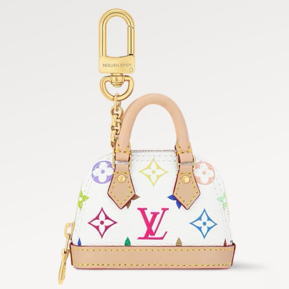 Louis Vuitton x TM Murakami 2025 Micro Mini Alma Multicolor Keychain Purse Charm - Thumbnail 10