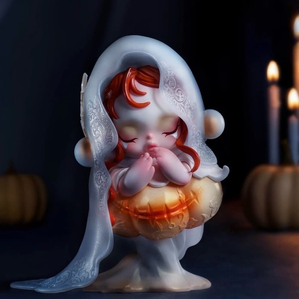 Skullpanda Covenant of The White Moon Pop Mart Limited Edition Lights Up NEW NIB - Thumbnail 2