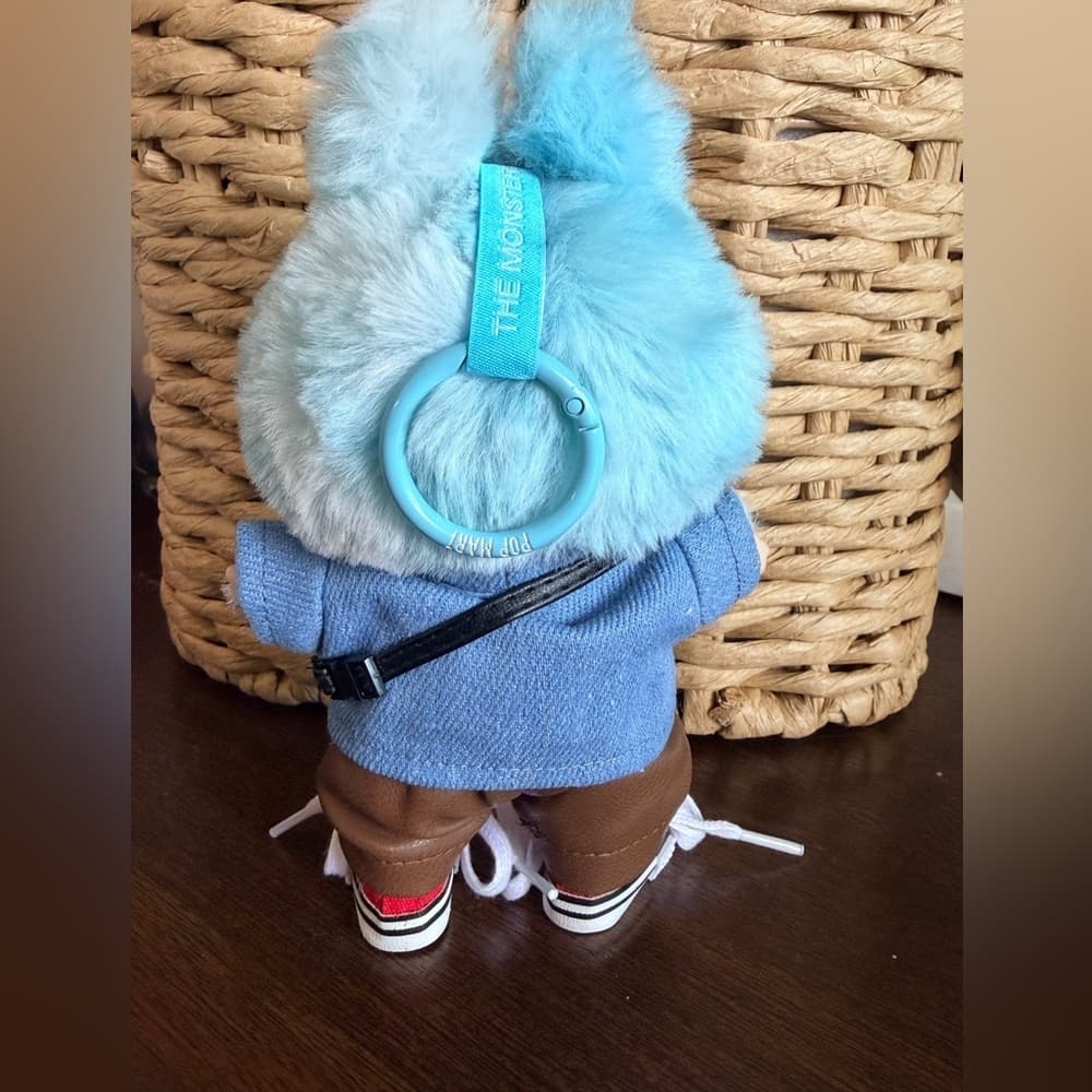 Labubu HOPE Blue Big into Energy Bag Charm with Complete Outfit and NEW Open Box - Thumbnail 4