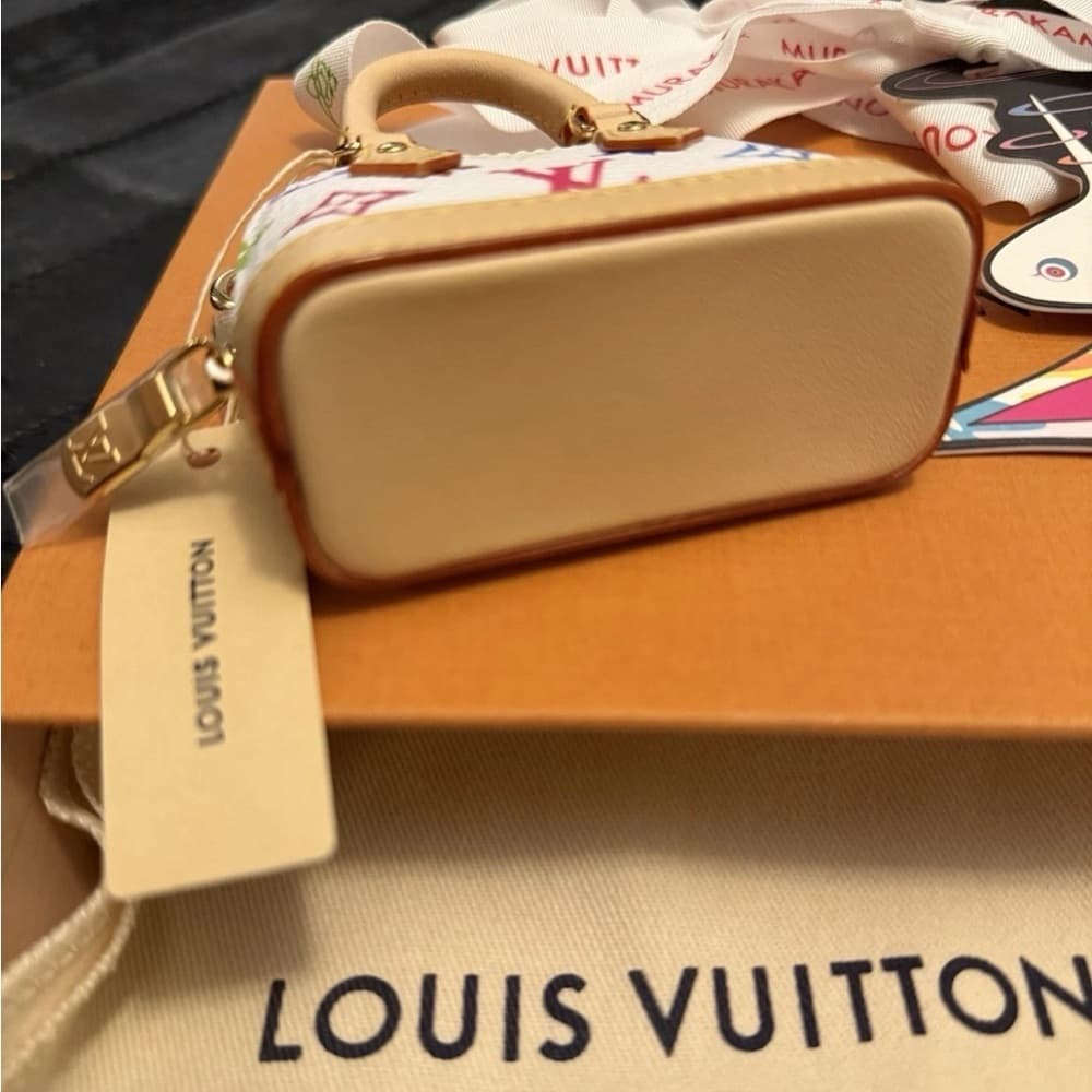 Louis Vuitton x TM Murakami 2025 Micro Mini Alma Multicolor Keychain Purse Charm - Thumbnail 9