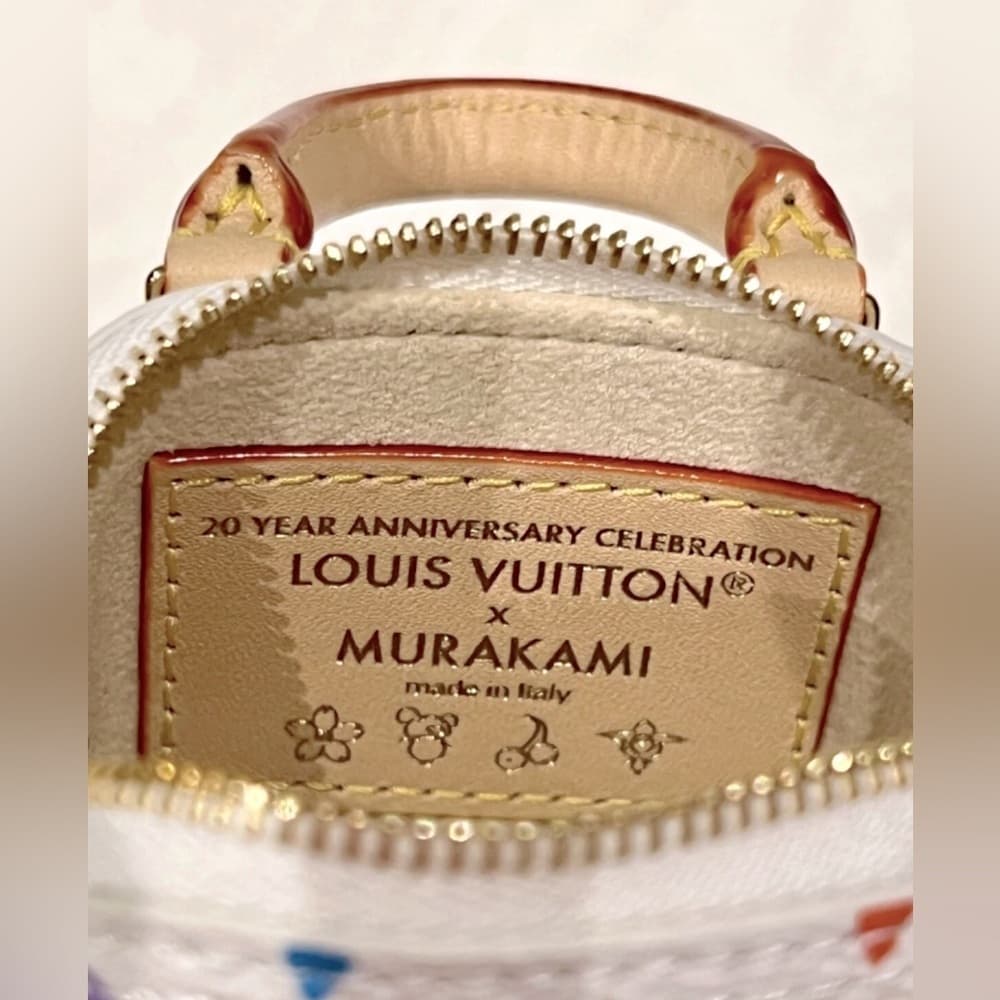 Louis Vuitton x TM Murakami 2025 Micro Mini Alma Multicolor Keychain Purse Charm - Thumbnail 8