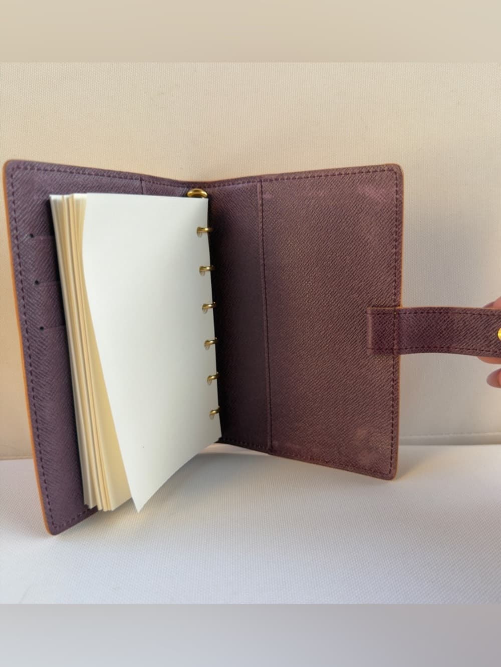 Louis Vuitton Vintage Epi Agenda PM Yellow Toledo Gold Planner Leather Cover - Thumbnail 7