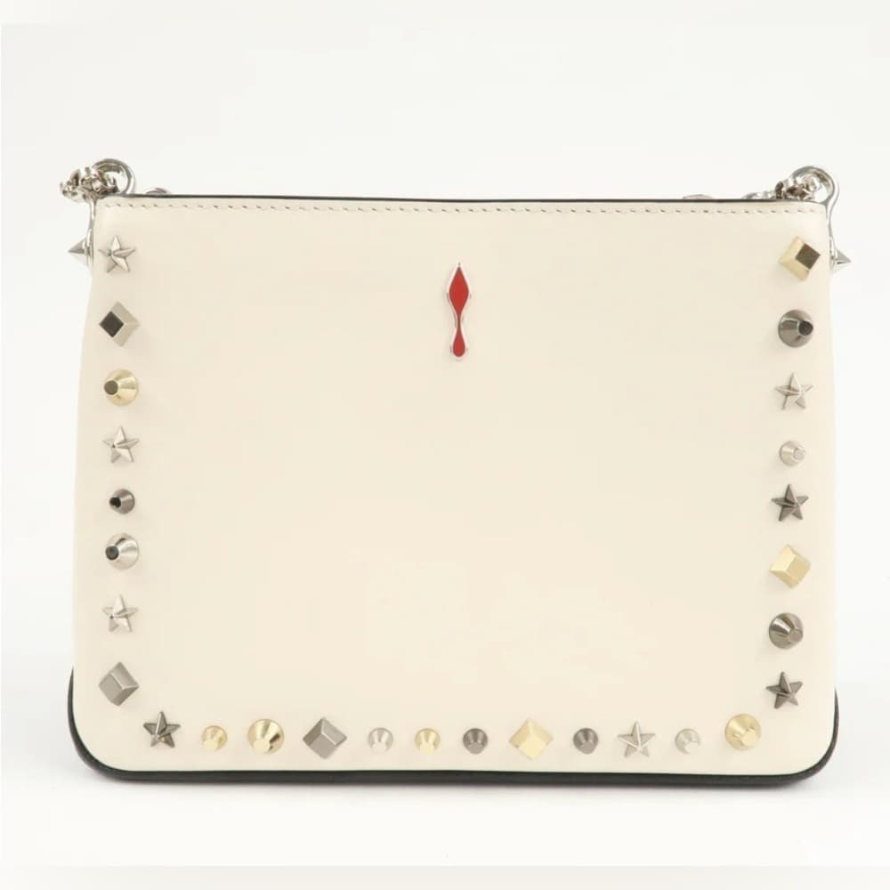 CHRISTIAN LOUBOUTIN Studded Triloubi Cowboy Western Pony Hair Chain Shoulder Bag - Thumbnail 4