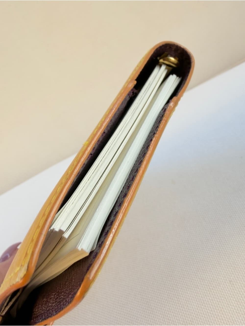 Louis Vuitton Vintage Epi Agenda PM Yellow Toledo Gold Planner Leather Cover - Thumbnail 5