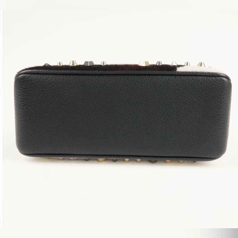 CHRISTIAN LOUBOUTIN Studded Triloubi Cowboy Western Pony Hair Chain Shoulder Bag - Thumbnail 6
