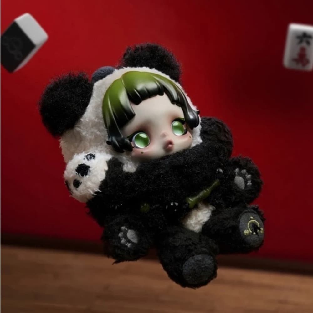 Skullpanda Lazy Panda Plush Doll Pendant LIMITED EDITION NEW - Thumbnail 4