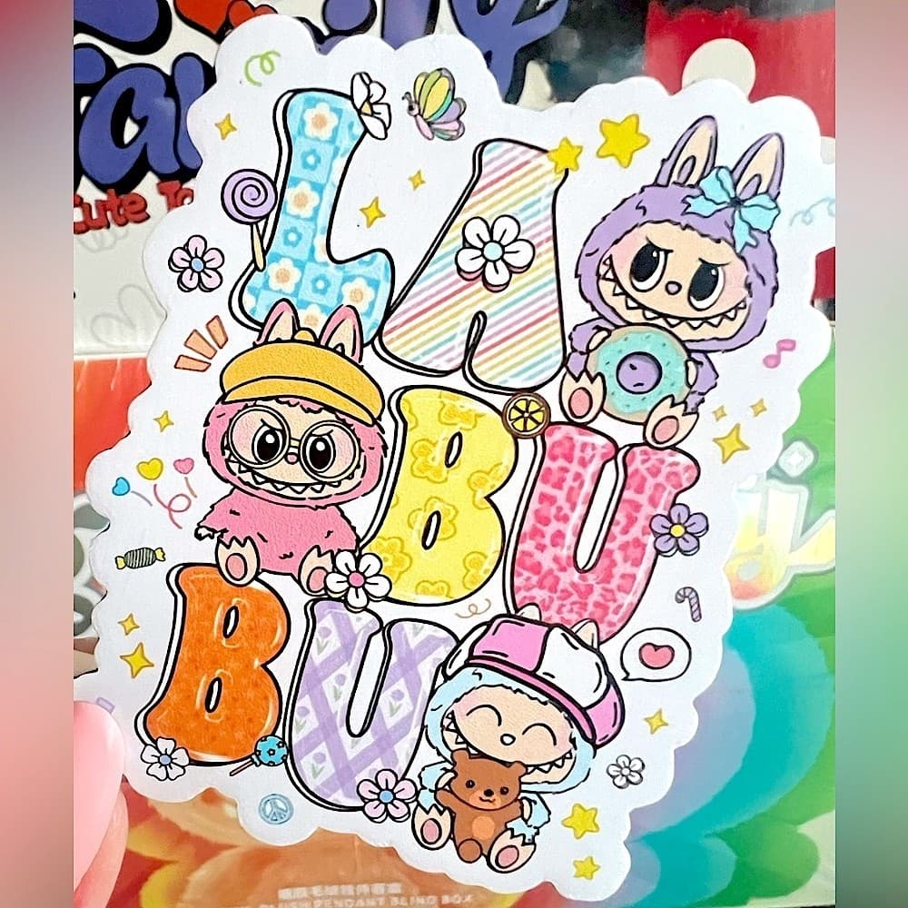 Labubu Design Wall Magnet Colorful Monsters Fridge Magnet - Thumbnail 3