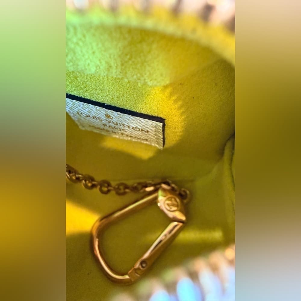LOUIS VUITTON Monogram Giant Portemonnaie Cube Mini Cube Coin Bag Key Charm - Thumbnail 11