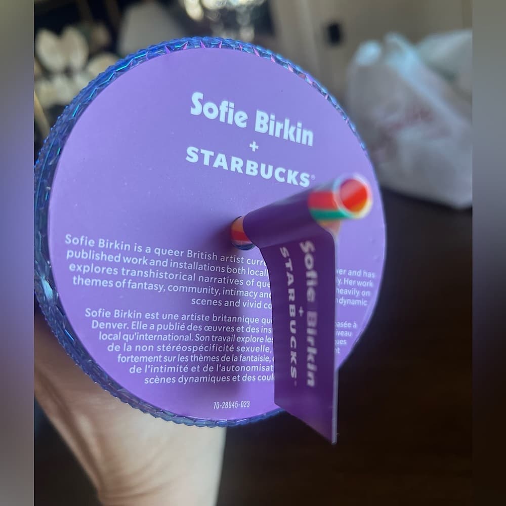 NEW 2024 STARBUCKS x Sofie Birkin 24 oz Sparkle Studs Cold Cup Limited Edition - Thumbnail 5