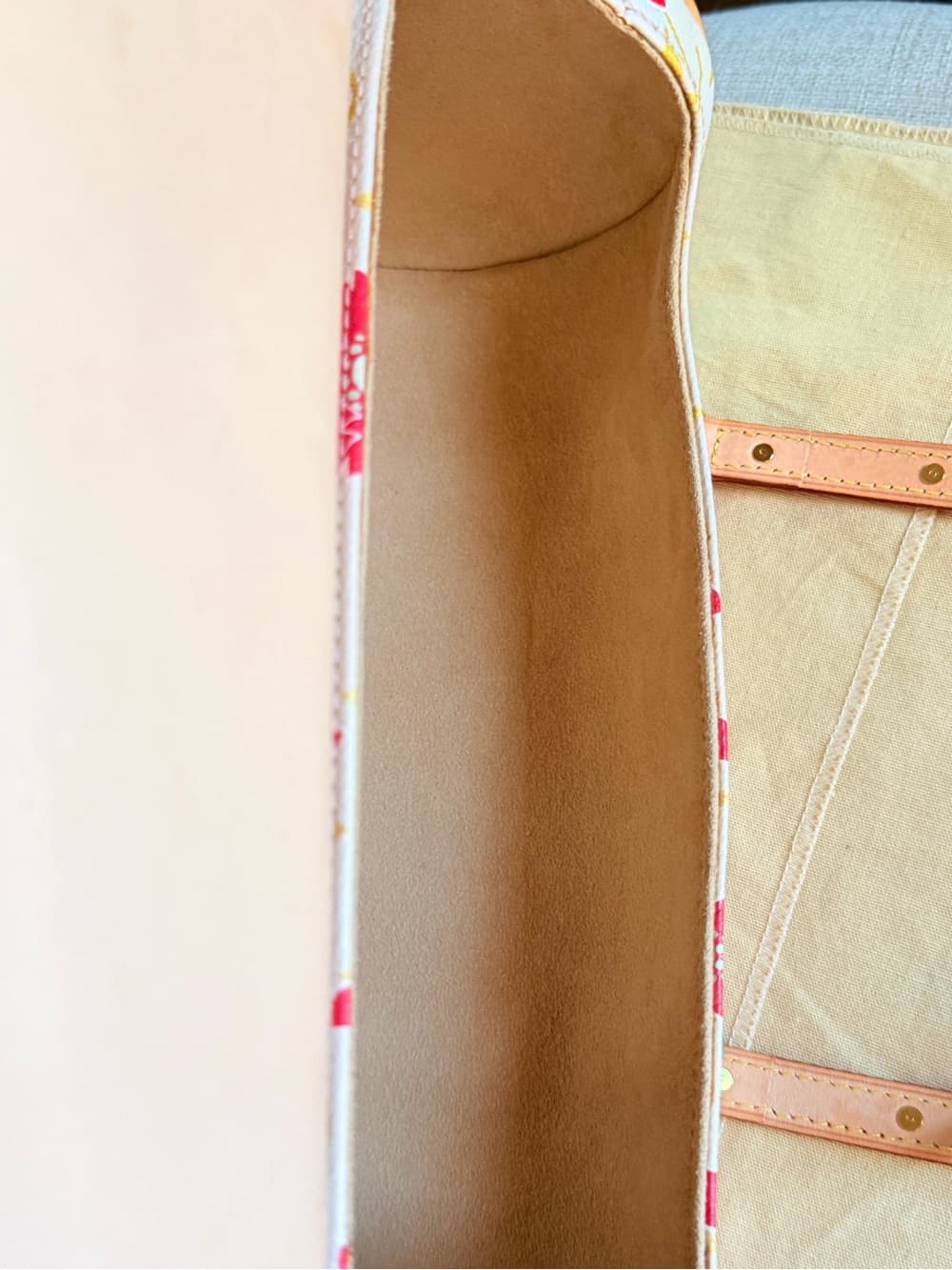 Louis Vuitton Cherry Blossom Papillon Takashi Murakami White Monogram Bag Rare - Thumbnail 14
