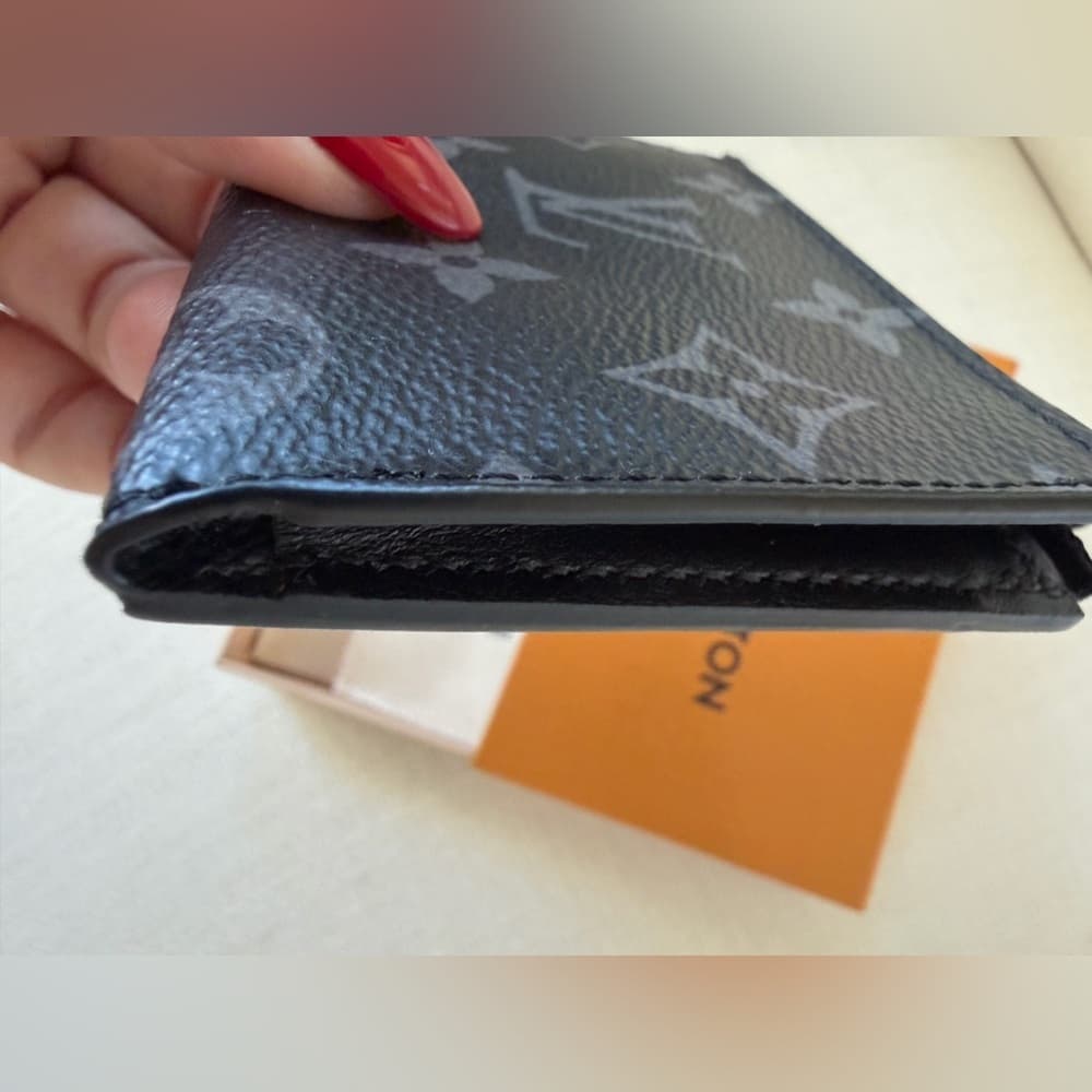 Louis Vuitton Monogram Eclipse Compact Coin Card Holder Wallet M82253 RFID CHIP - Thumbnail 6