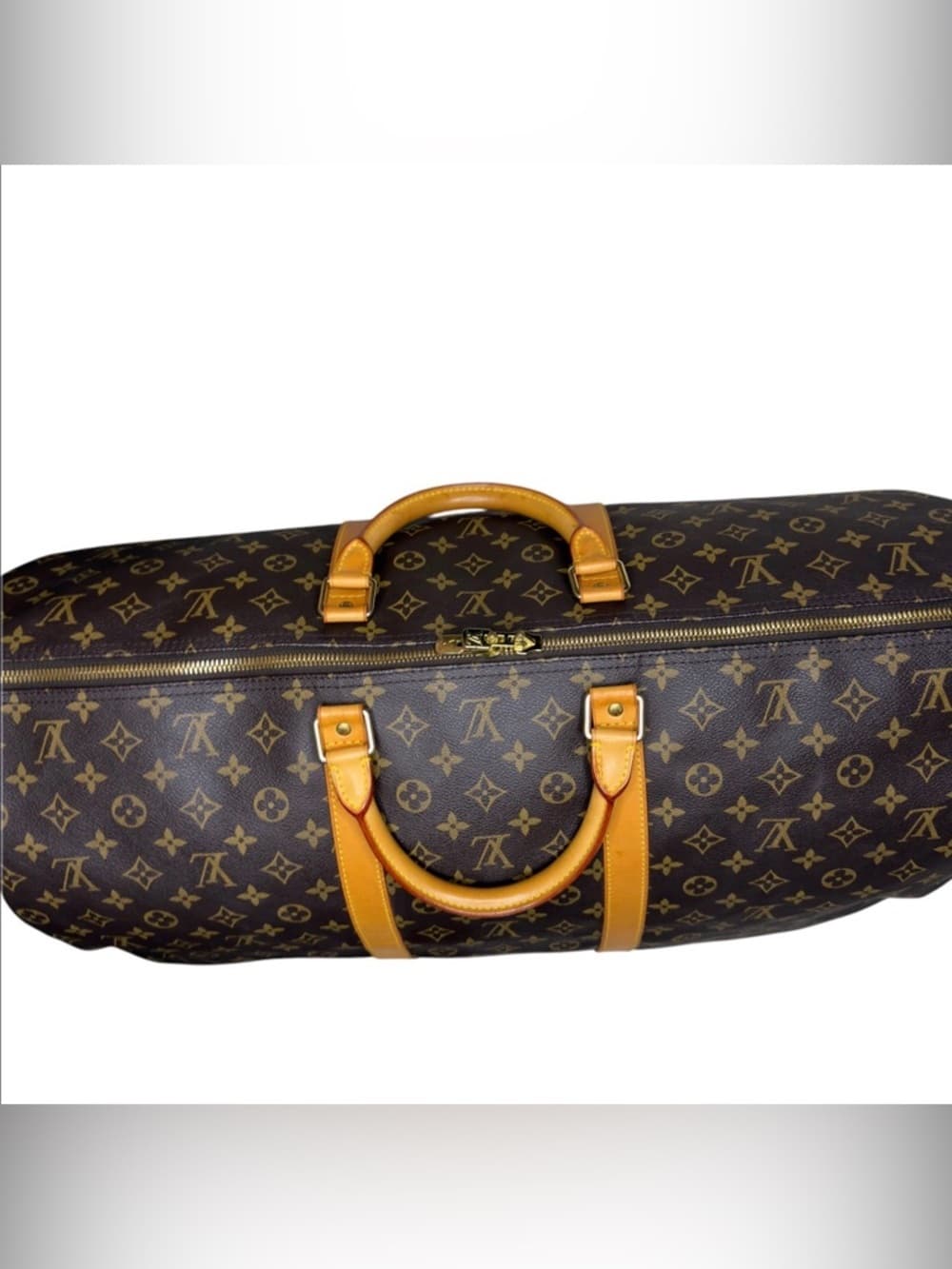 Louis Vuitton KEEPALL 60 Monogram VINTAGE Weekend Duffle Travel Bag + INSERT 🤩 - Thumbnail 5