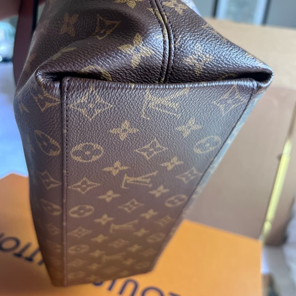 Louis Vuitton GM TUILERIES BESACE HOBO Monogram Camel Leather Shoulder Tote Bag - Thumbnail 10