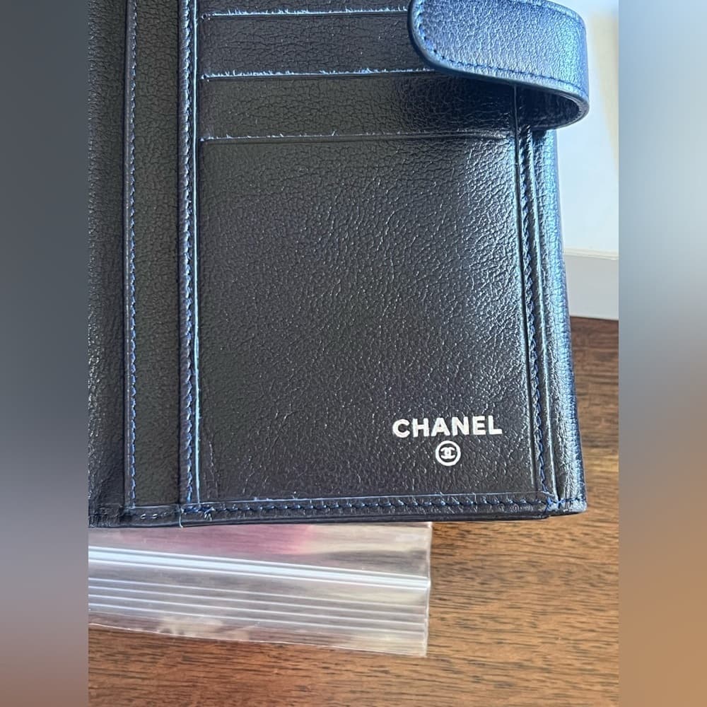 CHANEL Rose Empreinte Leather Wallet with Box and Card - Thumbnail 14
