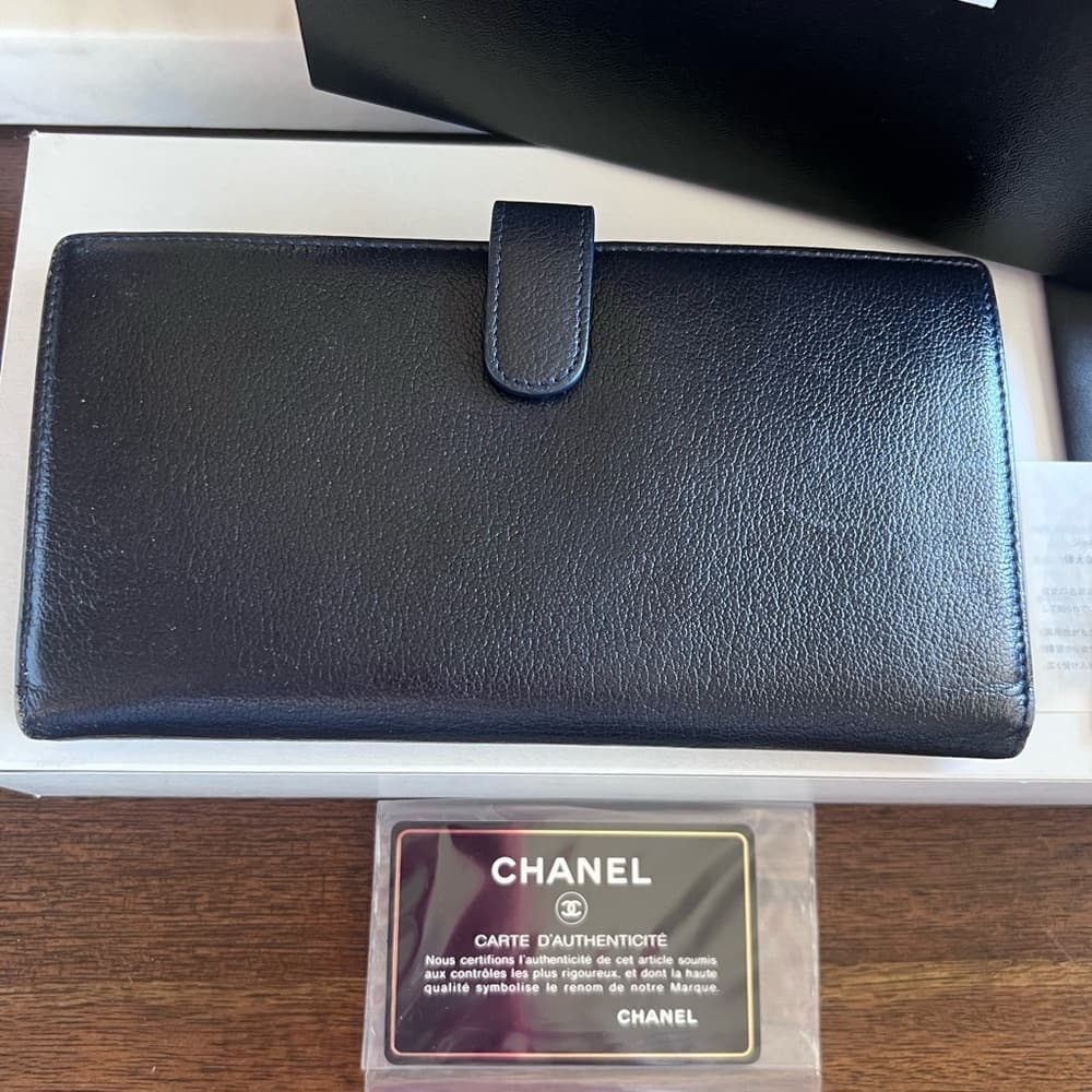 CHANEL Rose Empreinte Leather Wallet with Box and Card - Thumbnail 6