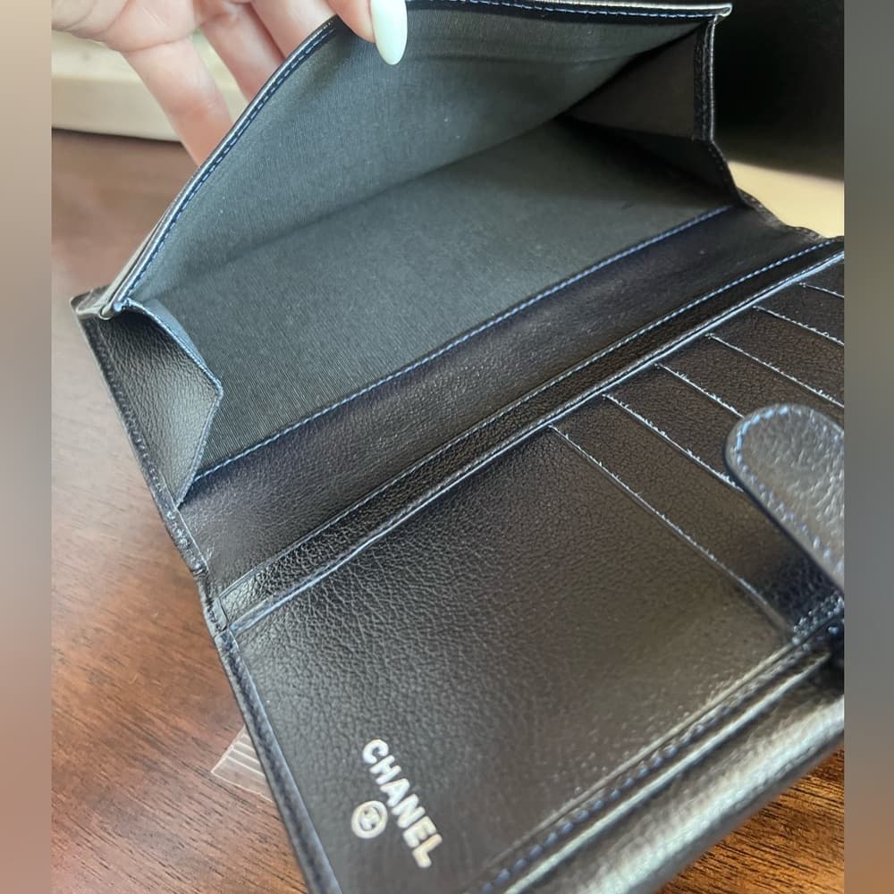 CHANEL Rose Empreinte Leather Wallet with Box and Card - Thumbnail 13