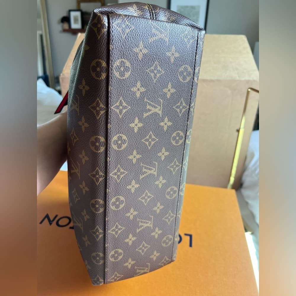 Louis Vuitton GM TUILERIES BESACE HOBO Monogram Camel Leather Shoulder Tote Bag - Thumbnail 12